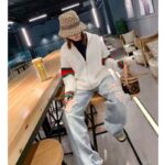 Gucci Women GG Cable Knit Bomber Jacket Off-White Cable Knit Wool - immagine 12