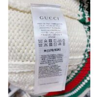 Gucci Women GG Cable Knit Bomber Jacket Off-White Cable Knit Wool (2)