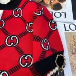 Gucci Women GG Reversible Interlocking G Wool Sweater Crewneck Short Sleeves - Image 7