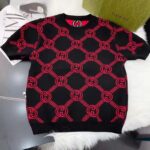Gucci Women GG Reversible Interlocking G Wool Sweater Crewneck Short Sleeves - Image 4