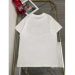 Gucci Women GG Tiger Interlocking G T-Shirt White Cotton Jersey Flower Crewneck Oversize Fit – Bild 3