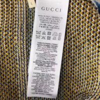 Gucci Women KAI x Gucci GG Jacquard Jumper Dark Blue Teddy Bear Wool Cotton Blend Crewneck (3)