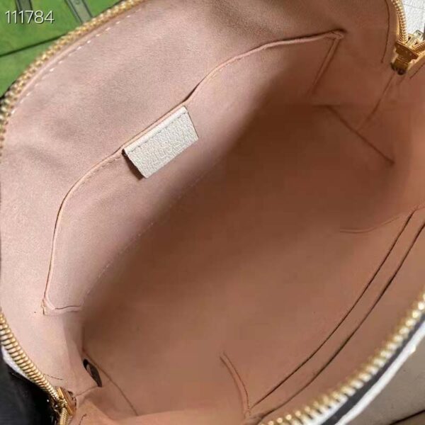 Gucci Women Ophidia GG Small Shoulder Bag Beige GG Supreme Canvas (6)