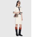 Gucci Women Ophidia GG Small Shoulder Bag Beige GG Supreme Canvas - Image 11