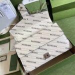 Gucci Women The Hacker Project Small Dionysus Bag Black Balenciaga Print White Leather – Image 6