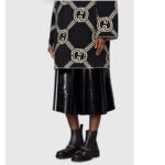 Gucci Women's Chelsea Boot Chain Black Leather Horsebit 3 cm Heel - Imagen 11