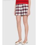 Gucci Women's GG Ballet Flat Bamboo Buckle White Leather Round Toe Chunky Heel - immagine 11