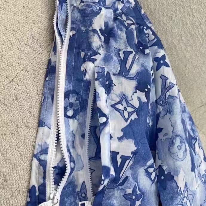 Louis Vuitton Windbreaker Blue Watercolor for Sale in Hayward, CA - OfferUp