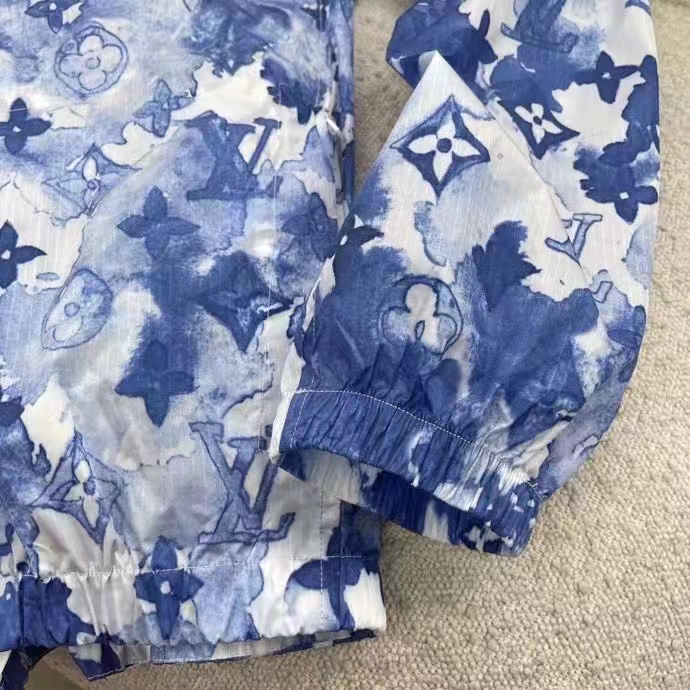 vuitton blue watercolor windbreaker