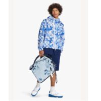 Louis Vuitton LV Men Blue Watercolor Windbreaker 100% Polyamide Indigo Regular Fit (10)