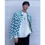 Louis Vuitton LV Men Damier Denim Trunker Jacket Ocean Cotton Regular Fit – Image 13