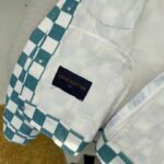 Louis Vuitton LV Women Damier Denim Trunker Jacket Ocean Cotton Regular Fit – Bild 10