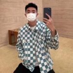 Louis Vuitton LV Men Damier Denim Trunker Jacket Ocean Cotton Regular Fit – Image 12