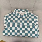 Louis Vuitton LV Women Damier Denim Trunker Jacket Ocean Cotton Regular Fit – Bild 4