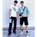 Louis Vuitton LV Men Damier Printed Crewneck Cotton Ocean Classic Sweatshirt Shape - Bild 13