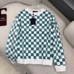 Louis Vuitton LV Men Damier Printed Crewneck Cotton Ocean Classic Sweatshirt Shape - Bild 2