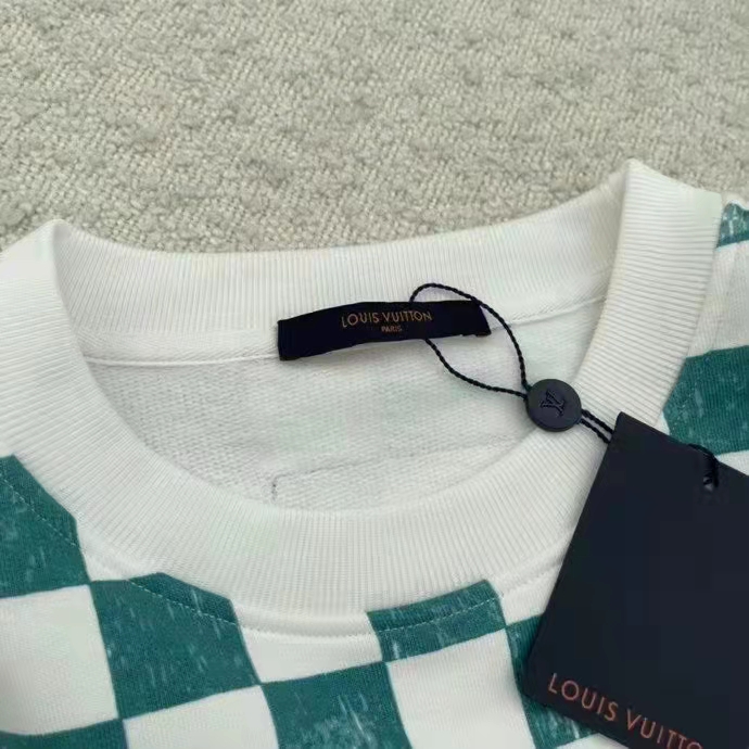 Louis Vuitton Damier Printed Crewneck Ocean Men's - FW21 - US