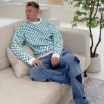 Louis Vuitton LV Men Damier Printed Crewneck Cotton Ocean Classic Sweatshirt Shape - Bild 14