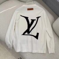 Louis Vuitton LV Men End Goal LV Crewneck 100% Cotton White