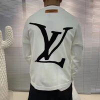 Louis Vuitton LV Men End Goal LV Crewneck 100% Cotton White