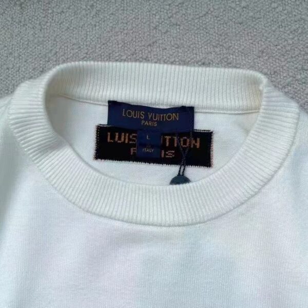 Louis Vuitton LV Men End Goal LV Crewneck 100% Cotton White (9)