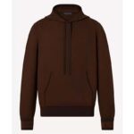 Louis Vuitton LV Men Monogram Hoodie Wool Polyester Brown Slightly Loose Fit