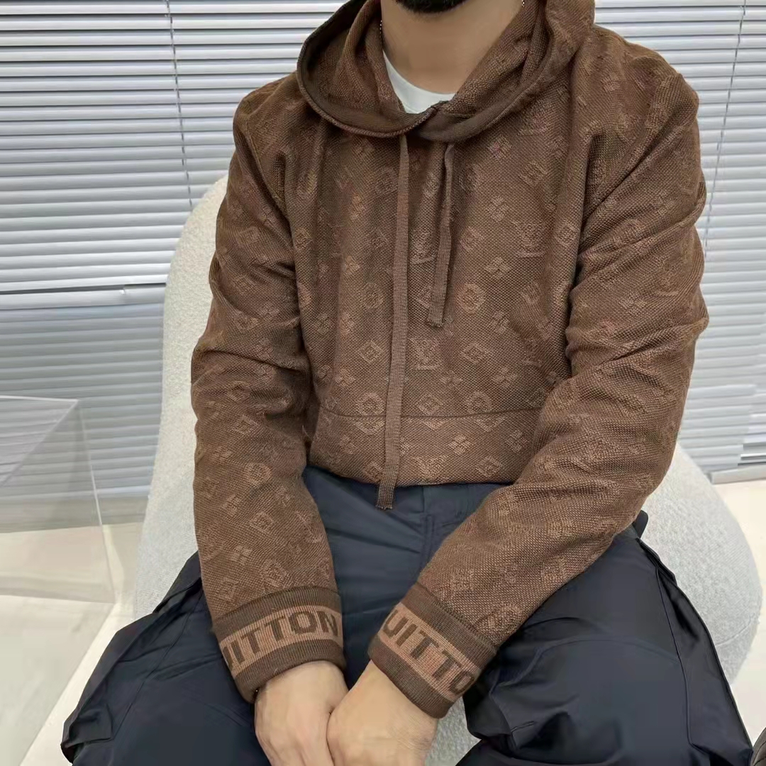 Louis Vuitton 'Brown Monogram' Wool Hoodie – Showroom LA