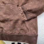 Louis Vuitton LV Men Monogram Hoodie Wool Polyester Brown Slightly Loose Fit - Image 9