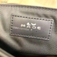 Louis Vuitton LV Unisex Besace Tokyo Black Monogram Denim Taurillon Leather (12)