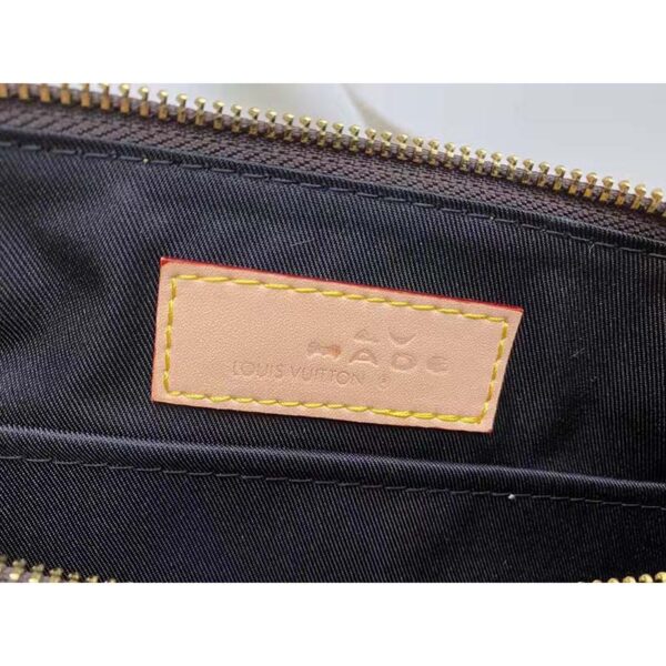 Louis Vuitton LV Unisex City Keepall Bag Monogram Stripes Brown Coated Canvas (11)