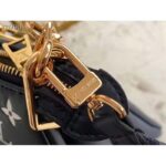 Louis Vuitton LV Unisex Coussin PM Handbag Navy Blue Denim-Printed Lambskin - Bild 9