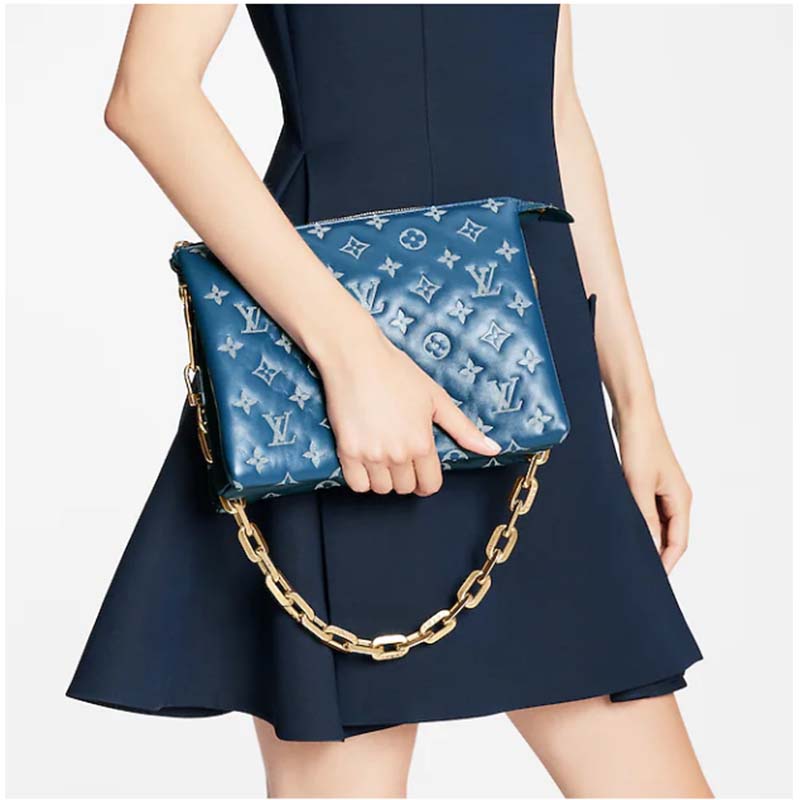 BAG NEW ARRIVAL - LV COUSSIN PM 26CM NAVY BLUE – Sneakbag