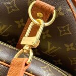 Louis Vuitton LV Unisex Keepall Trio Pocket Travel Bag Brown Monogram Canvas - Image 9