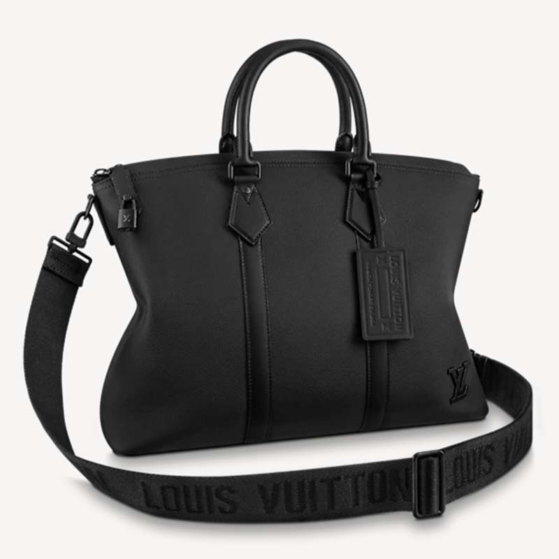 Louis Vuitton Lussac tote black épi leather shoulder bag