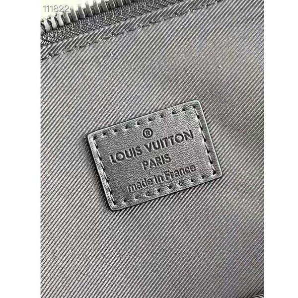 Louis Vuitton LV Unisex Lock It Tote bag Black Grained Calf Cowhide Leather (9)