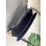 Louis Vuitton LV Women Pochette Metis Bag Black Embroidered Embossed Supple Grained Cowhide - Image 6