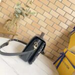 Louis Vuitton LV Women Pochette Metis Bag Black Embroidered Embossed Supple Grained Cowhide - Image 5