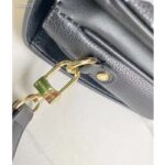 Louis Vuitton LV Women Pochette Metis Bag Black Embroidered Embossed Supple Grained Cowhide - Image 9