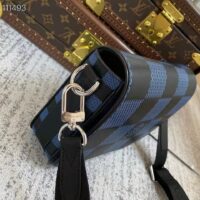 Louis Vuitton LV Unisex Studio Messenger Blue 3D Damier Infini Cowhide Leather (1)