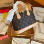 Louis Vuitton LV Women Alma BB Handbag Monogram Coated Canvas Smooth Cowhide - Bild 11