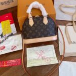 Louis Vuitton LV Women Alma BB Handbag Monogram Coated Canvas Smooth Cowhide - Bild 3