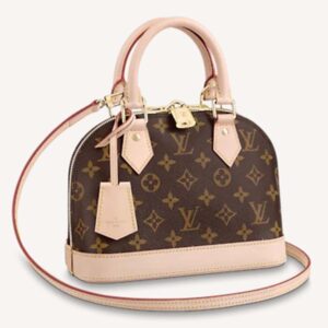 Louis Vuitton LV Women Alma BB Handbag Monogram Coated Canvas Smooth Cowhide