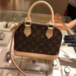 Louis Vuitton LV Women Alma BB Handbag Monogram Coated Canvas Smooth Cowhide - Bild 4