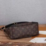 Louis Vuitton LV Women Boulogne Handbag Black Brown Monogram Coated Canvas - Image 5