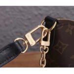 Louis Vuitton LV Women Boulogne Handbag Black Brown Monogram Coated Canvas - Image 9