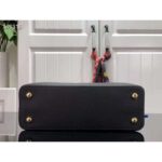 Louis Vuitton LV Women Capucines MM Handbag Black Gold Arizona Taurillon Leather – Bild 4