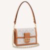 Louis Vuitton LV Women Dauphine MM Handbag Ecru Caramel Since 1854 Jacquard