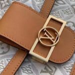 Louis Vuitton LV Women Dauphine MM Handbag Ecru Caramel Since 1854 Jacquard - immagine 6