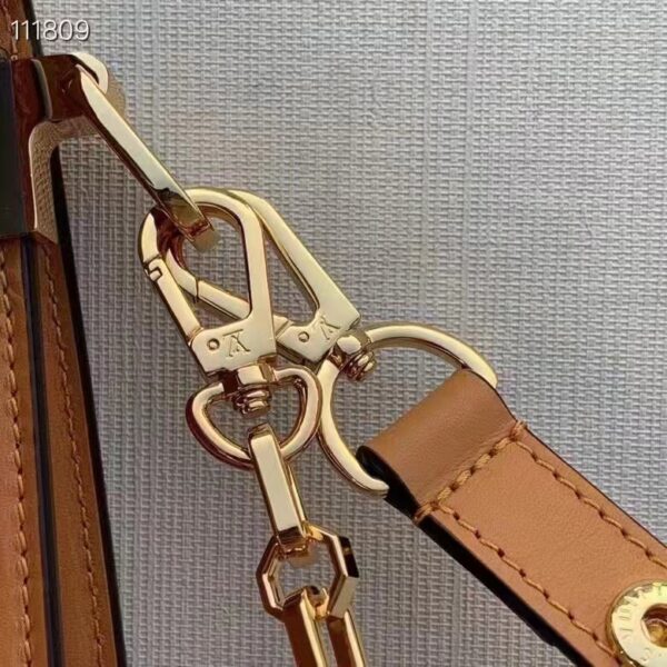 Louis Vuitton LV Women Dauphine MM Handbag Ecru Caramel Since 1854 Jacquard (7)
