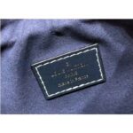 Louis Vuitton LV Women Half-Moon Loop Baguette Handbag Navy Blue Denim Jacquard - Image 9